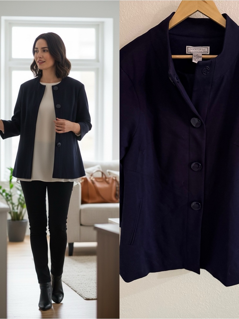 George Simonton Simonton Says 1X Swing Jacket Minimalist Quiet Luxury